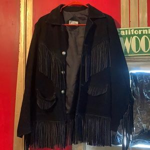 Heavy Leather Tassle Jacket